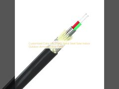 Customized Color HXCOWO Spiral Steel Tube Indoor Outdoor Armored Fiber Cable