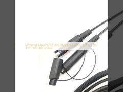 لوله زرهی IP67 SC APC SM فیبر پچ کابل برای کابل FTTA FTTH BBU RRU