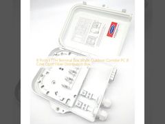 جعبه ترمینال FTTH 8 پورت جعبه توزیع فیبر نوری PC هشت هسته ای راهرو سفید سفید