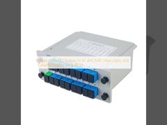 اسپلیتر سفید FTTH PLC در SC APC/UPC فیبر نوری شکاف کاست LGX 1x4 8 16 32