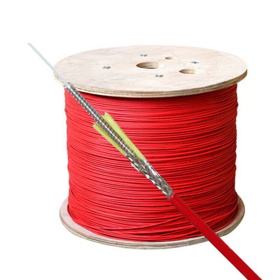 خرید Red Indoor Flame Retardant Jacket DTS Distributed Temperature Sensing Fiber Optic Cable ساخت آنلاین