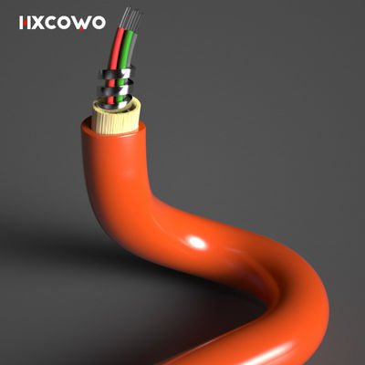 خرید Custom Length Multimode 6 Core 12 Core Flexible Spiral Steel Armoured Fiber Optical Cable ساخت آنلاین