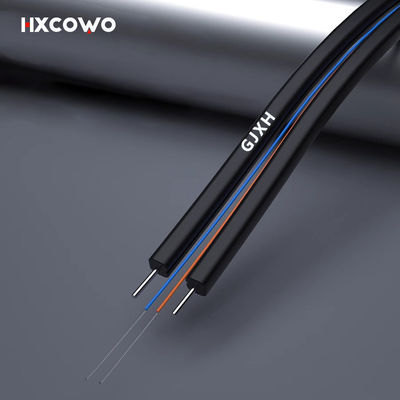 خرید Telecom Communication Indoor Fiber Cable 1 2 4 Core GJXH G657A2 6 Core Wire Cable ساخت آنلاین