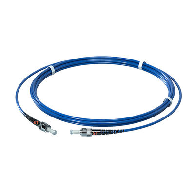 خرید FTTH PVC 3.0MM Single Mode G657A1 3M ST/UPC-ST/UPC Armored Fiber Optic Patch Cord ساخت آنلاین