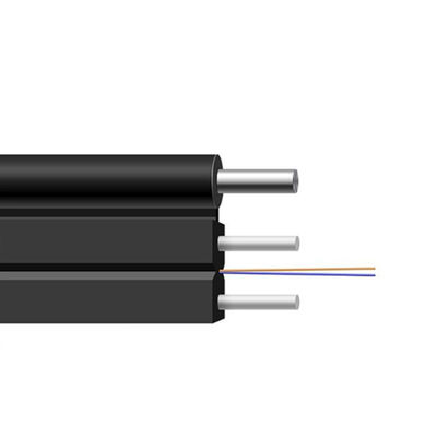 خرید G657A 1km FTTH Drop Cable 1 2 4 6 8 12 Core PVC Fiber Optical Cable for Indoor/Outdoor ساخت آنلاین