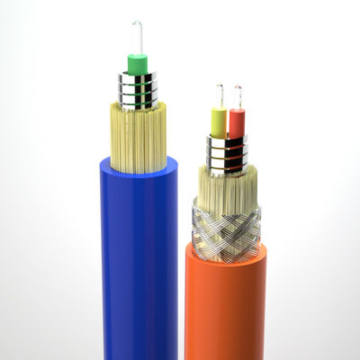 خرید Spiral Armored Fiber Optical Cable 2.0/3.0mm CPR FTTH 1 Core Single Mode Indoor Flexible ساخت آنلاین