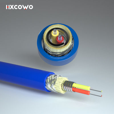 خرید LSZH TPU Flexible Spiral Steel Armored Fiber Optical Cable For Dustproof Function ساخت آنلاین