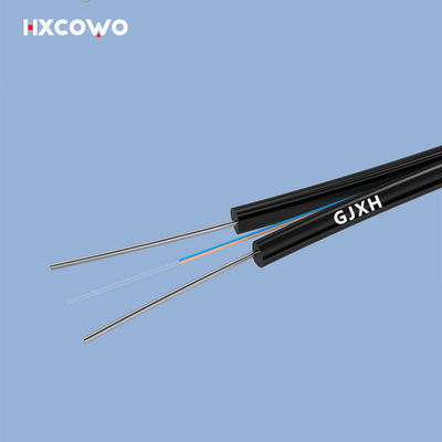 خرید Speed Internet Indoor Fiber Optic Cable GJXH Metallic Strength Member G657A1 2Core ساخت آنلاین