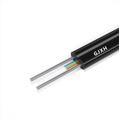 خرید G657A1 G657A2 Indoor Fiber Optic Cable With Steel Messenger 1/2/4/6/8/12Cores ساخت آنلاین