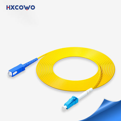 خرید بند ناف فیبر زرهی ژاکت زرد SM HXCOWO SC/UPC-LC/UPC تولید آنلاین