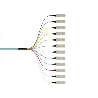 خرید Wavelength 850nm/1310nm/1550nm 12Color-Coded Bunch Ribbon Type SC Fiber Optic Pigtails ساخت آنلاین