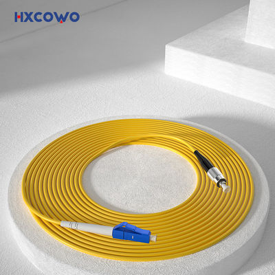 خرید LC FC Single Mode Simplex UPC/APC 0.9/2/3 MM Armored Fiber Optic Patch Cord PVC LSZH ساخت آنلاین