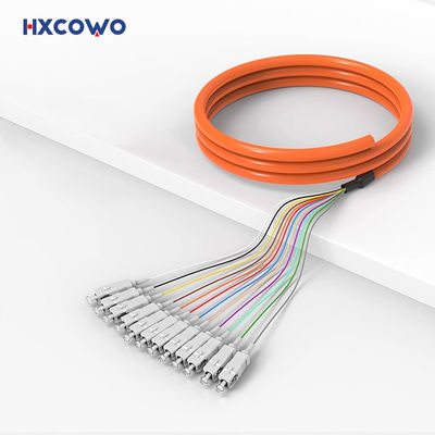 خرید نارنجی فیبر نوری Pigtail SC APC OM1 OM2 OM3 FTTH CATV تولید آنلاین