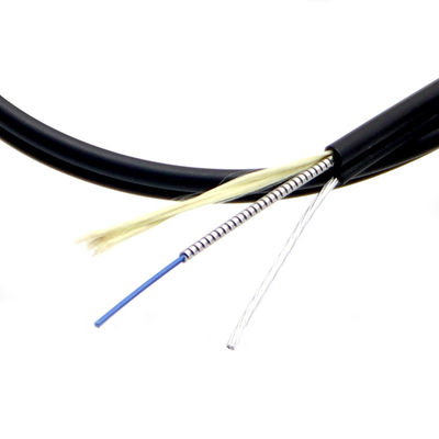 خرید G657A LSZH شکل هوایی 8 Drop Indoor Outdoor Armored Fiber 2-4 Core تولید آنلاین