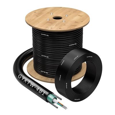 خرید Outdoor Drop Armoured Fiber Optical Cable HXCOWO FTTX Solution GYXTW 4 6 8 12 Cores ساخت آنلاین