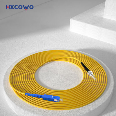 خرید FTTX Fiber Optic Patch Cord with HXCOWO SC FC Connectors and SM Indoor Armored Cable ساخت آنلاین