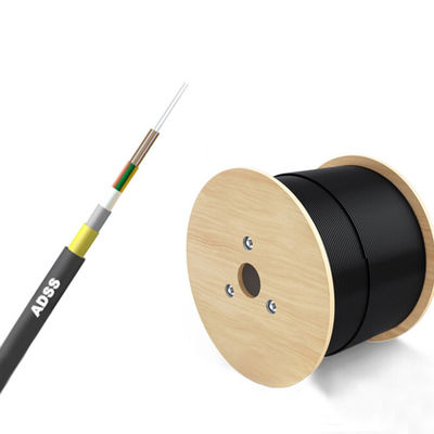 خرید Black ADSS Fiber Optic Cable Multi Mode For High Speed Data Transmission ساخت آنلاین