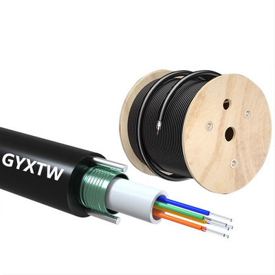خرید G652D/G657A1/G657A2 نوع فیبر کابل فیبر نوری بیرونی برای HXCOWO SM 2/4/6/ هسته GYXTW تولید آنلاین