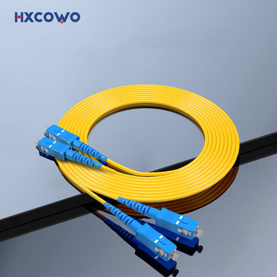 خرید 2 Core SC/UPC-SC/UPC Duplex Multi-Mode Single Mode 9/125 2.0mm 0.5M Fiber Optic Cable Patch ساخت آنلاین
