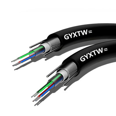 خرید Black Outdoor Armored Fiber Optic Cable G652D Duct Optical Fiber Cable ساخت آنلاین