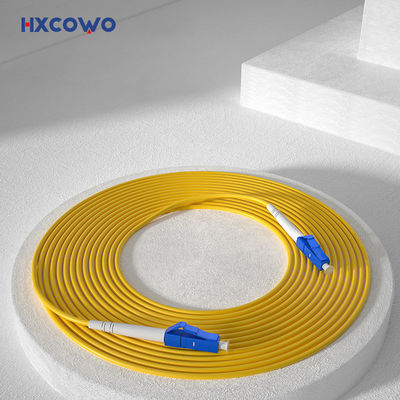خرید HXCOWO FTTH Simplex Fiber LC APC UPC G652D/G657A1 SM Jumper Armored Fiber Optic Cable Patch ساخت آنلاین
