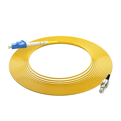 خرید شبکه FTTH FTTxFTTB رنگ های سفارشی 2.0mm OS2 تک حالت کوپلر کابل فیبر نوری با کانکتورهای LC / UPC-FC ساخت آنلاین