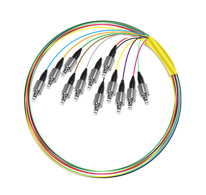 خرید speed HXCOWO 12 Core G652D LSZH FC Fanout Bunchy Breakout Fiber Optic Pigtail for 4g Network ساخت آنلاین