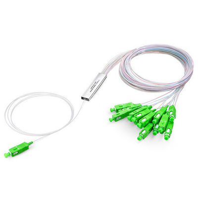 خرید 1x4 1x8 1x16 1x32 فیبر PLC شکاف برای کابل نوری تک حالته FTTH 2.0 میلی متر SC APC تولید آنلاین