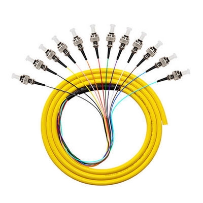 خرید Multimode 50/125 62.5/125 SM 12 Cores Coated Fiber Optic Pigtail for 4g Network Solution ساخت آنلاین