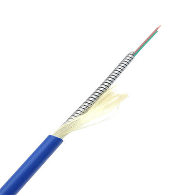 خرید Stainless Steel OM3 OM4 Armored Fiber 6 Core G652D PVC LSZH ساخت آنلاین