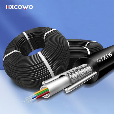 خرید High Speed Armored Single Mode Fiber G657A1 G657A2 Outdoor Armored Fiber Optic Cable ساخت آنلاین
