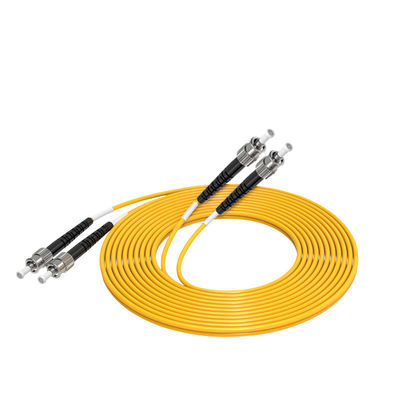 خرید Customized Lengths HXCOWO ST Single-Mode 9/125 OS2 Duplex Fiber Optic Cable Patch ساخت آنلاین