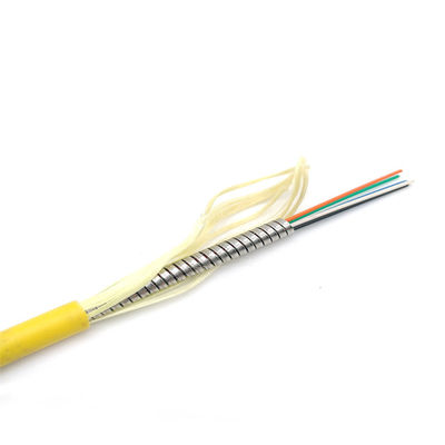 خرید 6C G657A2 LSZH PE PVC Anti Rodent Armoured Fiber Cable With 6 Conductors ساخت آنلاین