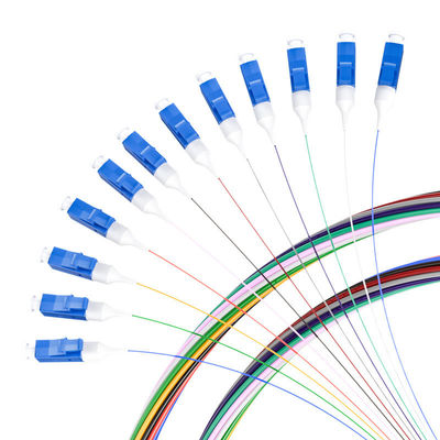 خرید HXCOWO SM G657A 12 Cores Colors LC/APC LC/UPC FTTH Fiber Optic Pigtail for 3G Network ساخت آنلاین