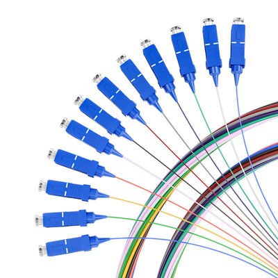 خرید G652D G657A Fiber Optic Pigtail 12 Color Loose Tube Tight Buffer SC UPC Pigtail ساخت آنلاین