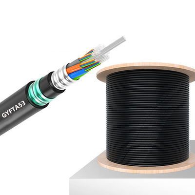 خرید Non Metallic Outdoor Armored Fiber Optic Cable GYFTA53 Custom Length ساخت آنلاین