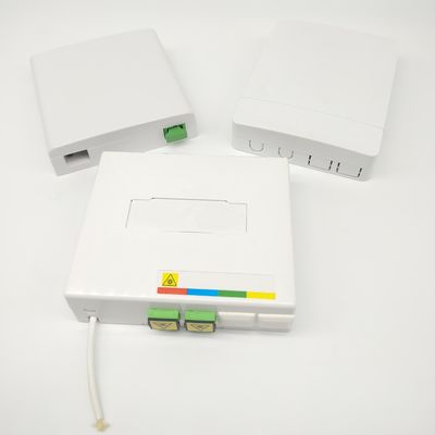 خرید 2 Port Ftth Fiber Optic Termination Box SC/APC Adapter Fiber Termination Boxes ساخت آنلاین