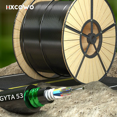 خرید G652D/G657A1/G657A2 Fiber Optic Cable GYTA53 6-288 Core for Telecom Comunication ساخت آنلاین
