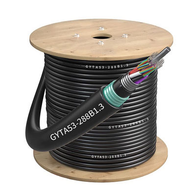 خرید RoHS Armoured Fibre Optic Cable GYTA53 For Fast Telecom Communication ساخت آنلاین