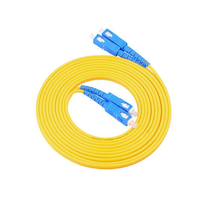 خرید پی وی سی LSZH HXCOWO FTTH 1.6mm 2mm 3mm Duplex SC UPC Jumper 1.5m 3.5m زره پوش کابل فیبر نوری تولید آنلاین