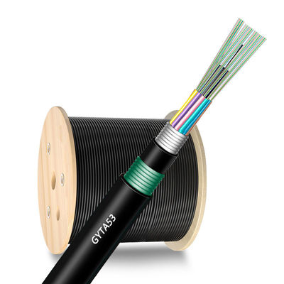 خرید 48 96 144 Core GYTA53 Direct Burial Fiber Optic Cable For Outdoor Networking Discount ساخت آنلاین