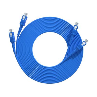 خرید HXCOWO 2 SC-SC UPC Duplex Armored Fiber Optic Cable Patch for Communication Equipment ساخت آنلاین