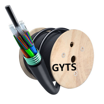 خرید GYTS 24 48Cores Outdoor SM Direct Burial Armored Fiber Optic Cable For Stable Network ساخت آنلاین