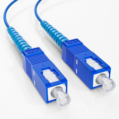 خرید سیم فیبر زرهی آبی SC 2.0 MM 3.0 MM 1M 2M 5M 10M برای شبکه FTTN تولید آنلاین