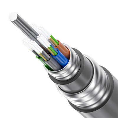 خرید GYTA53/GYTA/GYTS Black Outdoor Fiber Optic Cable For Underground Direct Buried Duct ساخت آنلاین