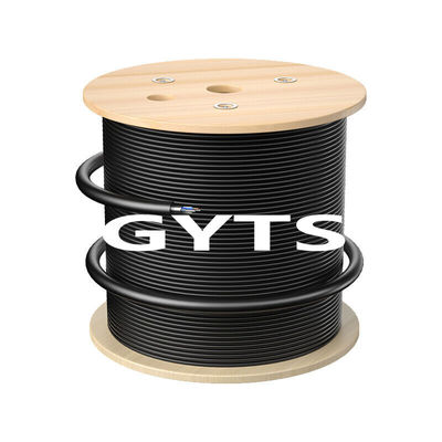 خرید GYTS GYTA 12 24 48 96 Core Fiber Optic Cable Black Outdoor Armored Cable ساخت آنلاین