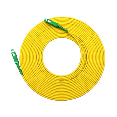 خرید HXCOWO SM G652D 2.0mm PVC Simplex Fiber Patch Cord in Custom Length with SC/APC Connector ساخت آنلاین