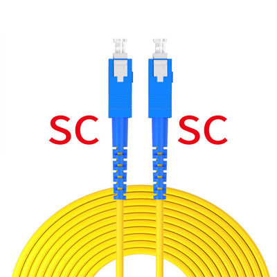 خرید 1 هسته سیم پیچ فیبر نوری SC به SC UPC/APC 2.0mm/3.0mm G652D/G657A برای FTTH تولید آنلاین