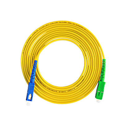 خرید بند ناف فیبر 2.0 میلی متری 3.0 میلی متری تک حالته SC SC APC UPC Fiber Jumper تولید آنلاین