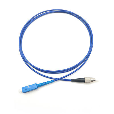 خرید Blue SS Single Mode Fiber Patch Cord G625D Pre Terminated Fiber Cable ساخت آنلاین